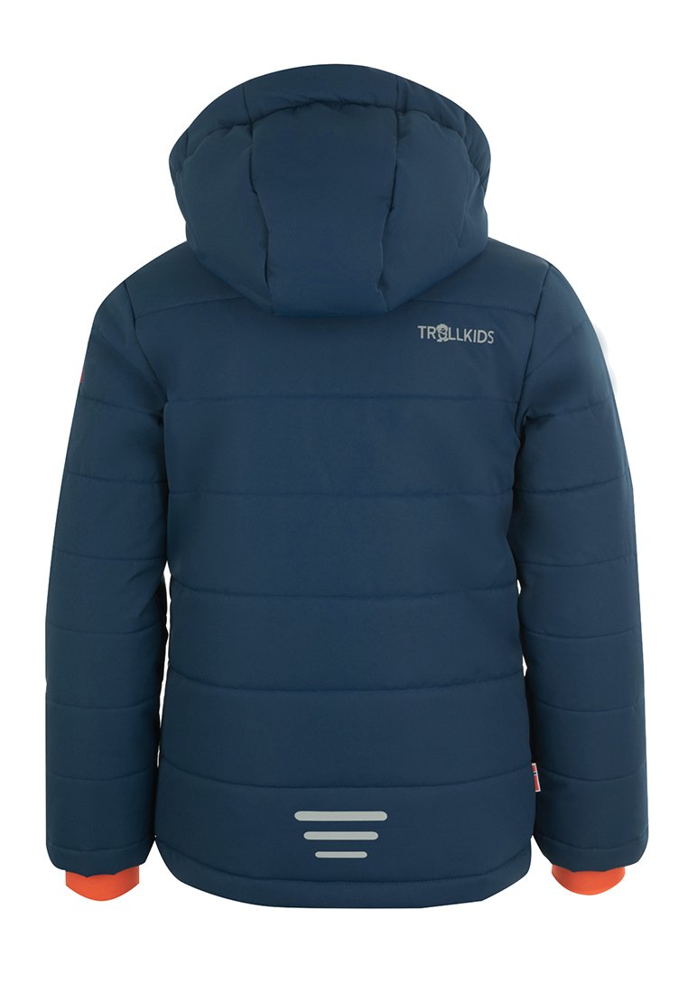 Зимняя куртка TROLLKIDS HEMSEDAL , Mystic Blue/Orange/Dark Blue — фото 2