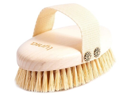 

Влажная и сухая массажная щетка.Сухая чистка тела. Lynia