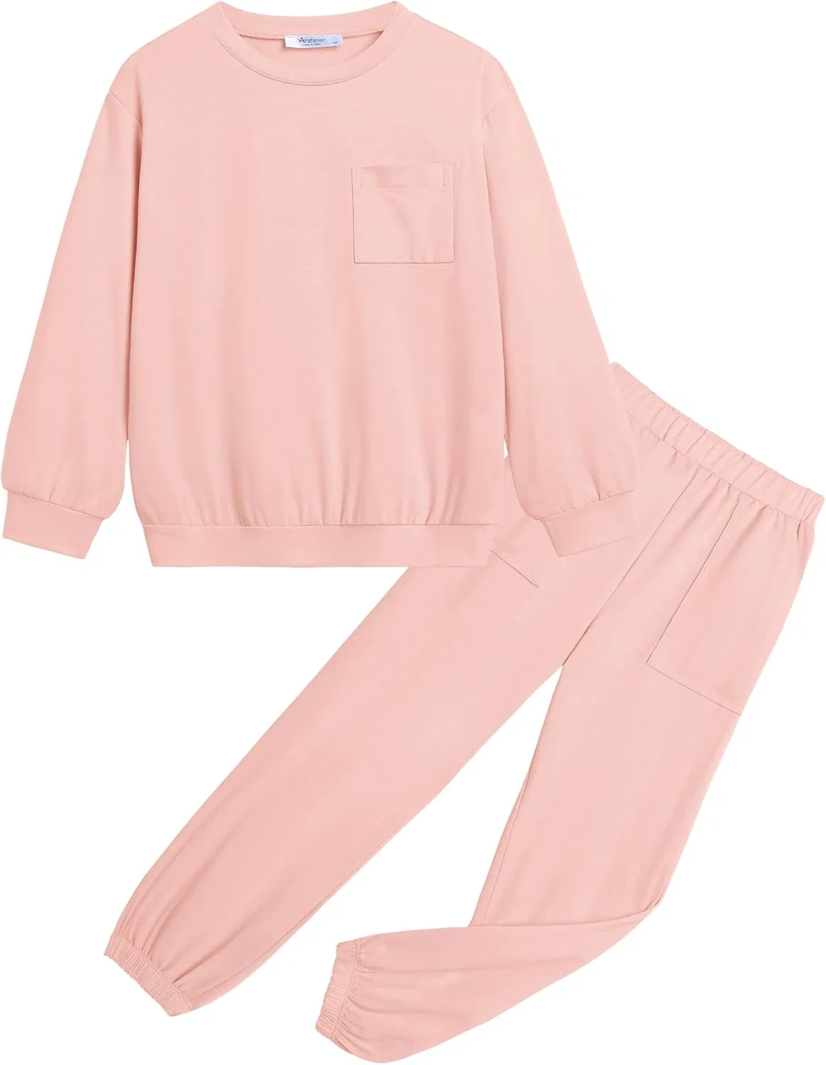 Детский костюм из толстовки и спортивных штанов Arshiner, Light Pink