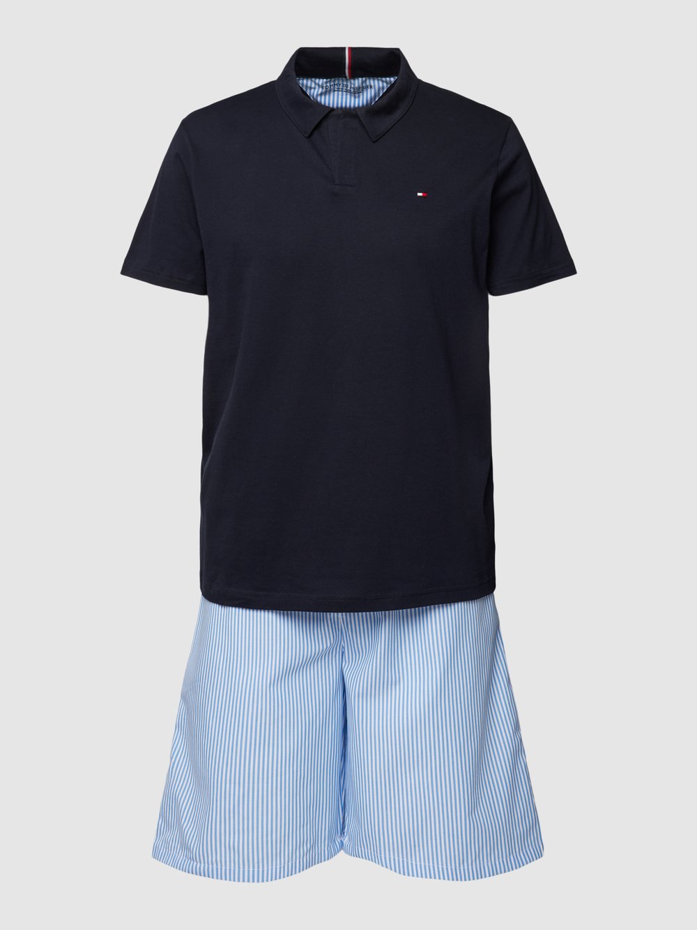 

Хлопковая пижама с логотипом Tommy Hilfiger