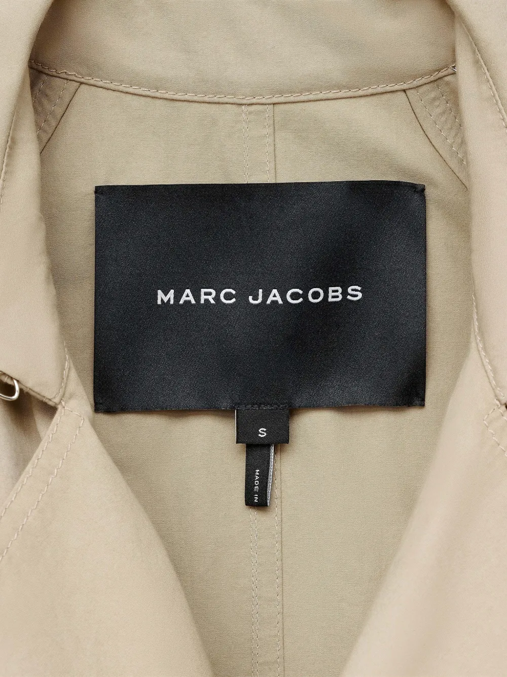 Тренчкот из хлопка с поясом Marc Jacobs, бежевый — фото 4