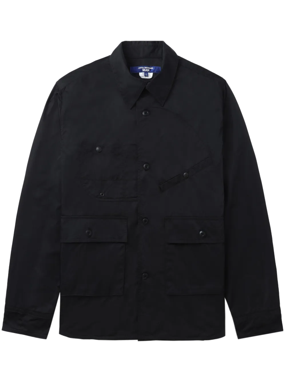 

Рубашка асимметричного кроя Junya Watanabe MAN, черный