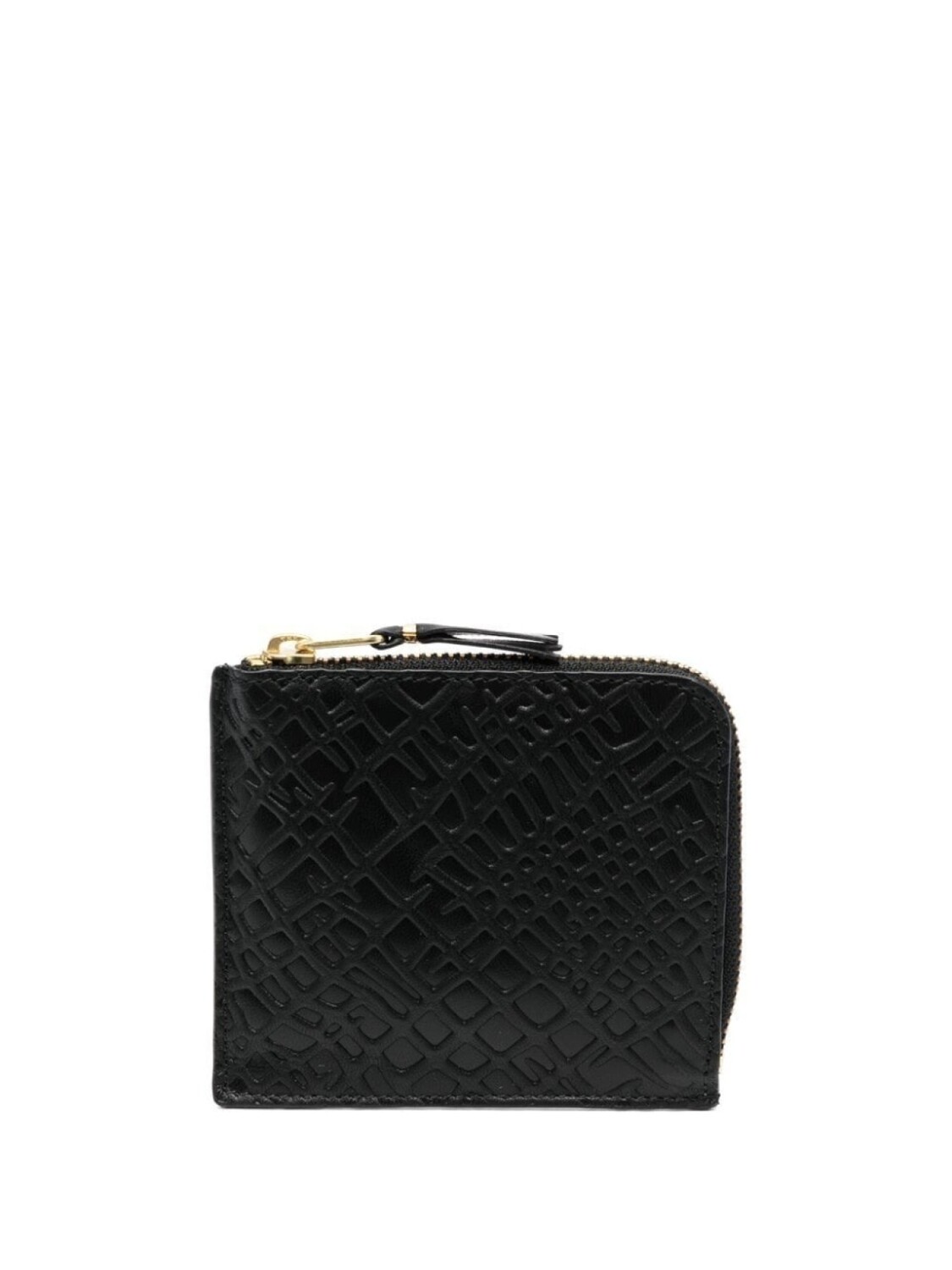 

Comme Des Garçons Wallet кошелек на молнии с тисненым логотипом, черный