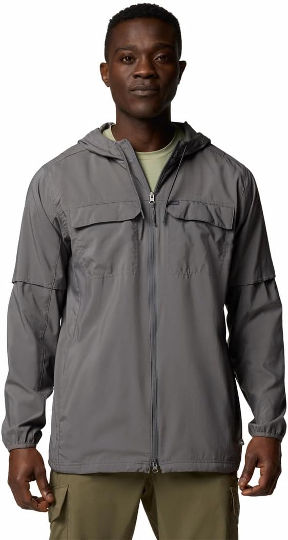 

Мужская рубашка Columbia Skien Valley с капюшоном и длинным рукавом, City Grey