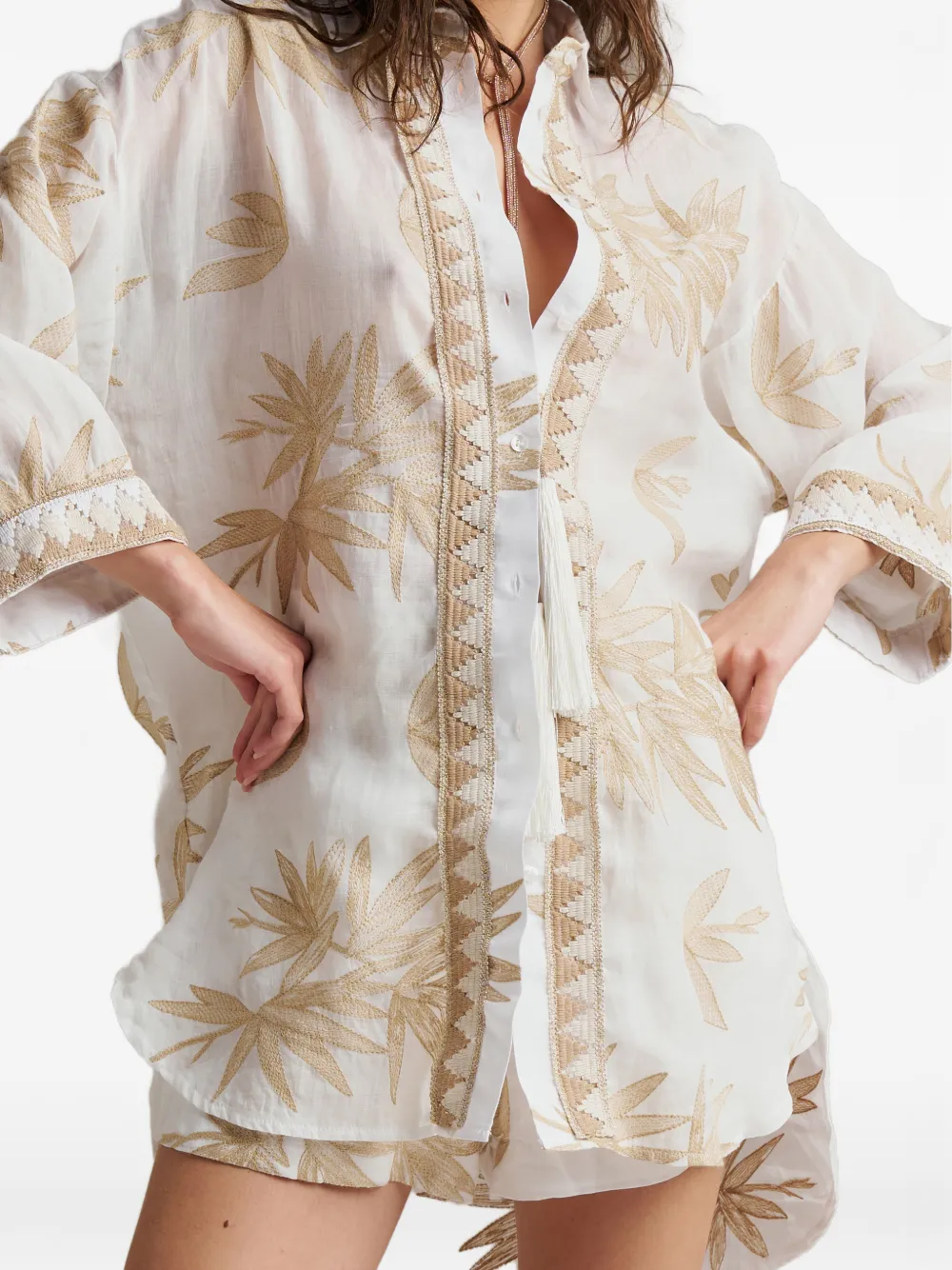 

Рубашка с принтом Pho Firenze, бежевый