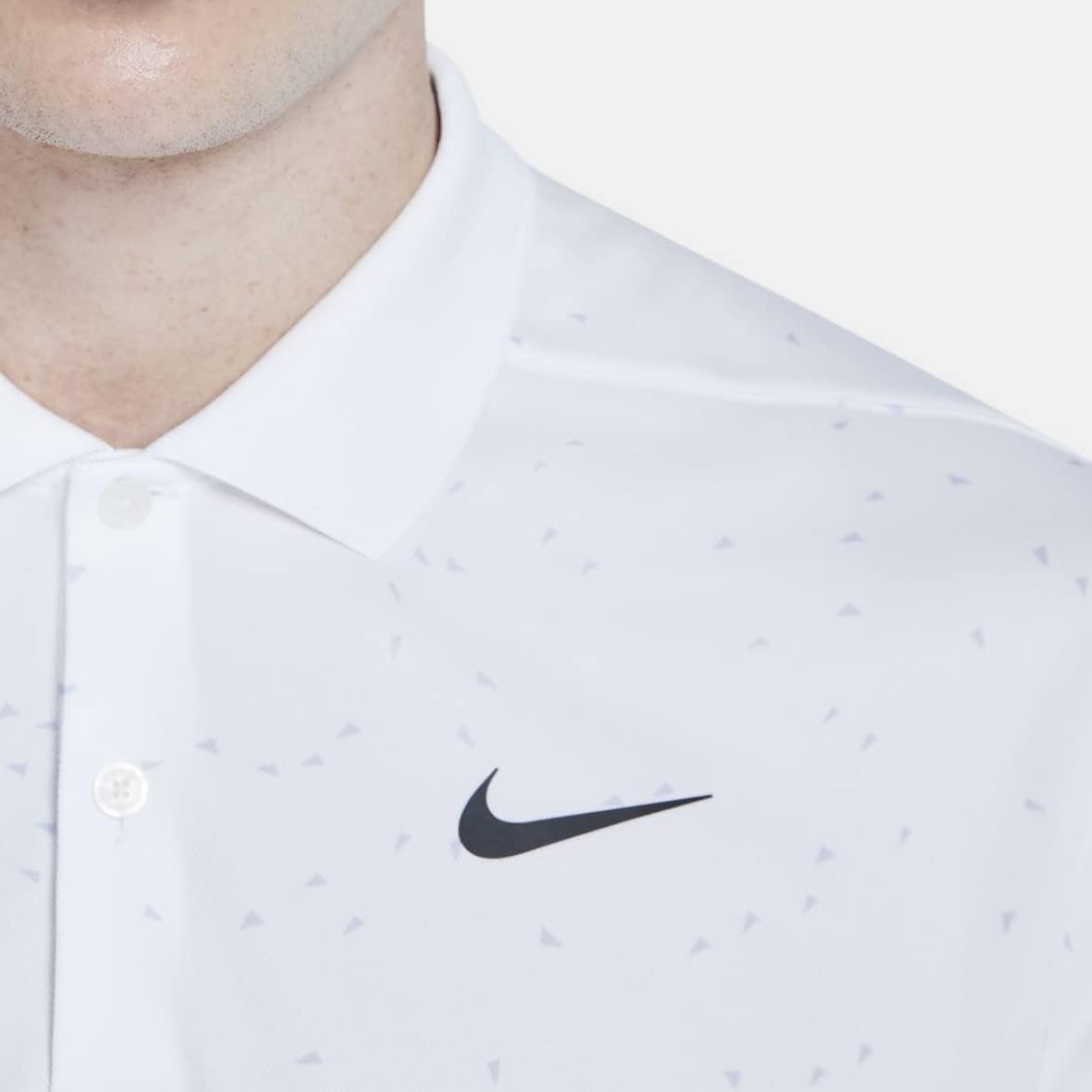 Мужская футболка-поло для гольфа Nike Dri-FIT Victory (сезонные и лимитированные цвета), White Print — фото 2