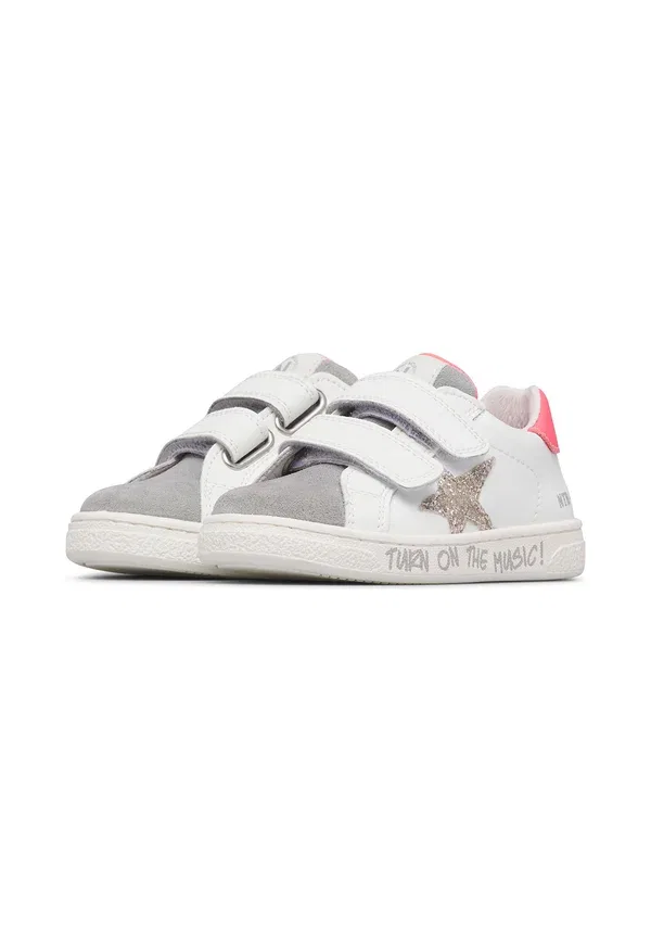 Пинетки Pinn vl baby shoes Naturino, белый/серый/фуксия — фото 2