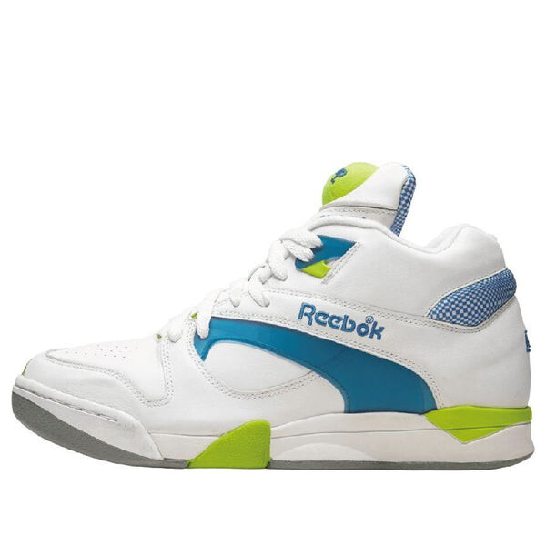 

Кроссовки court victory pump uni 'white green citron' Reebok, белый