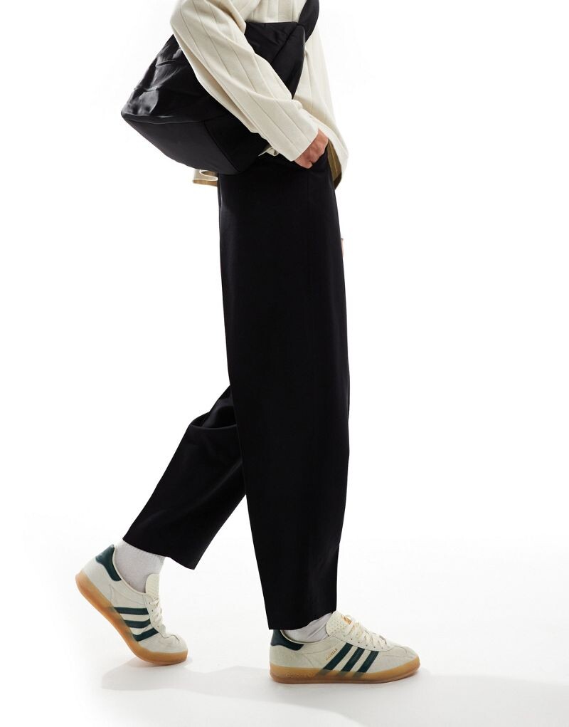 

Черные нарядные брюки объемного кроя ASOS DESIGN