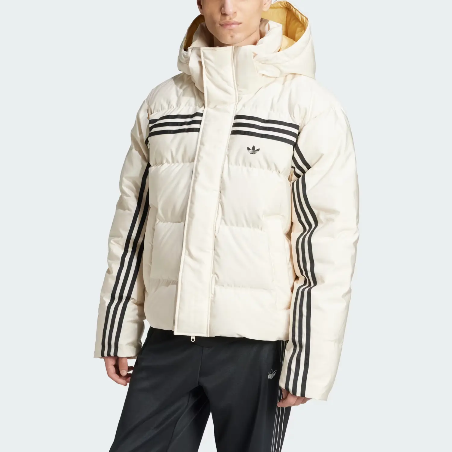 Adidas Originals Пуховик премиум 70-х годов мужской чудо-белый, Wonder White — фото 4