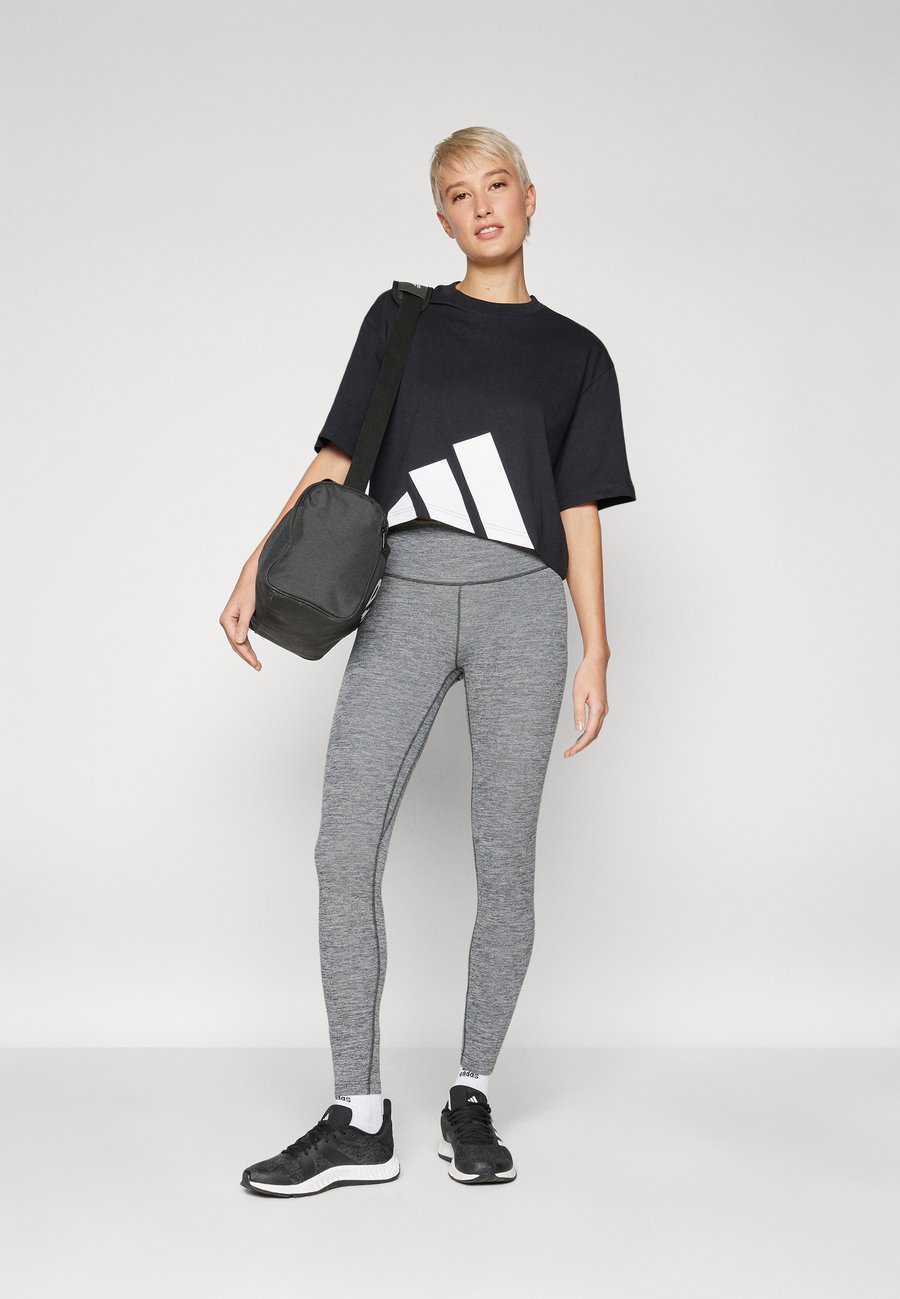 Футболка Adidas Sportswear ESSENTIALS BIG LOGO BOYFRIEND , Black/White/Black — фото 2
