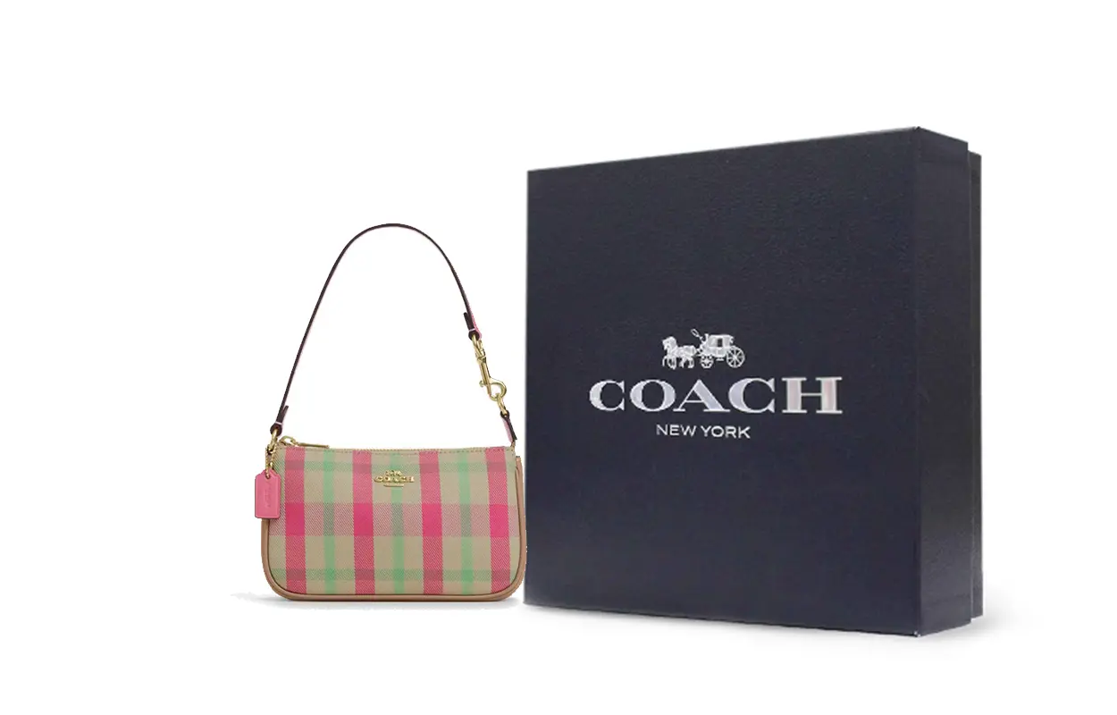 

COACH Сумка Нолита тканевая маленькая женская розовая