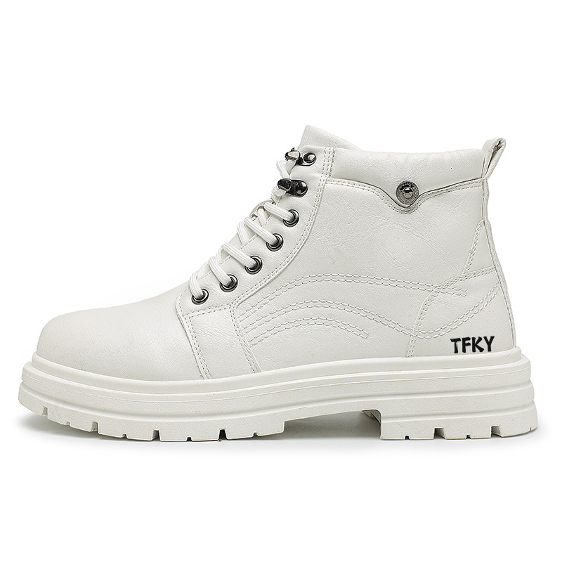 

TFKY Белые ботинки Martin Boots мужские, цвет White