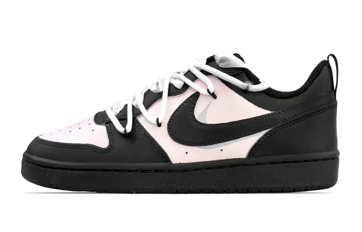 

Nike Детские кроссовки для скейтбординга Court Borough Pink Double Hook с нескользящей подошвой для подростков