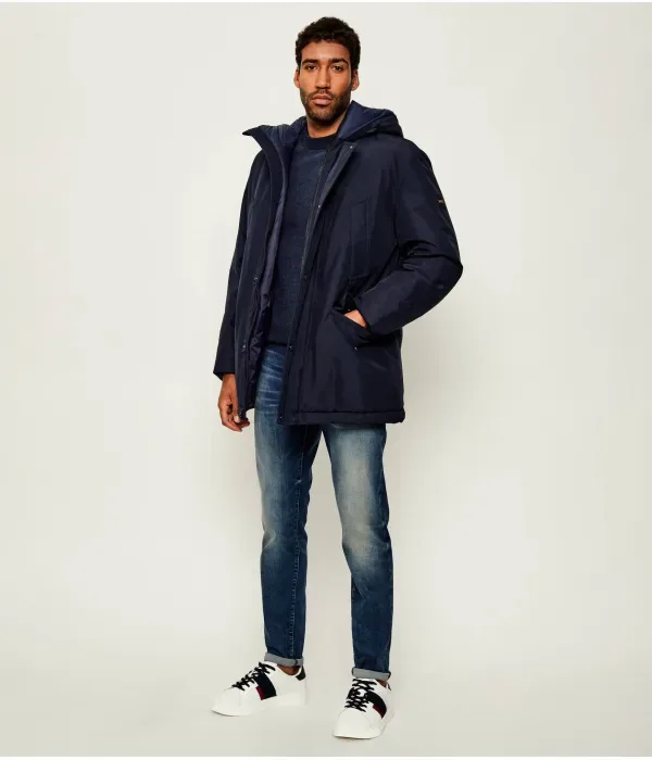 Парка Осиас1 relaxed fit Boss Orange, темно-синий — фото 2