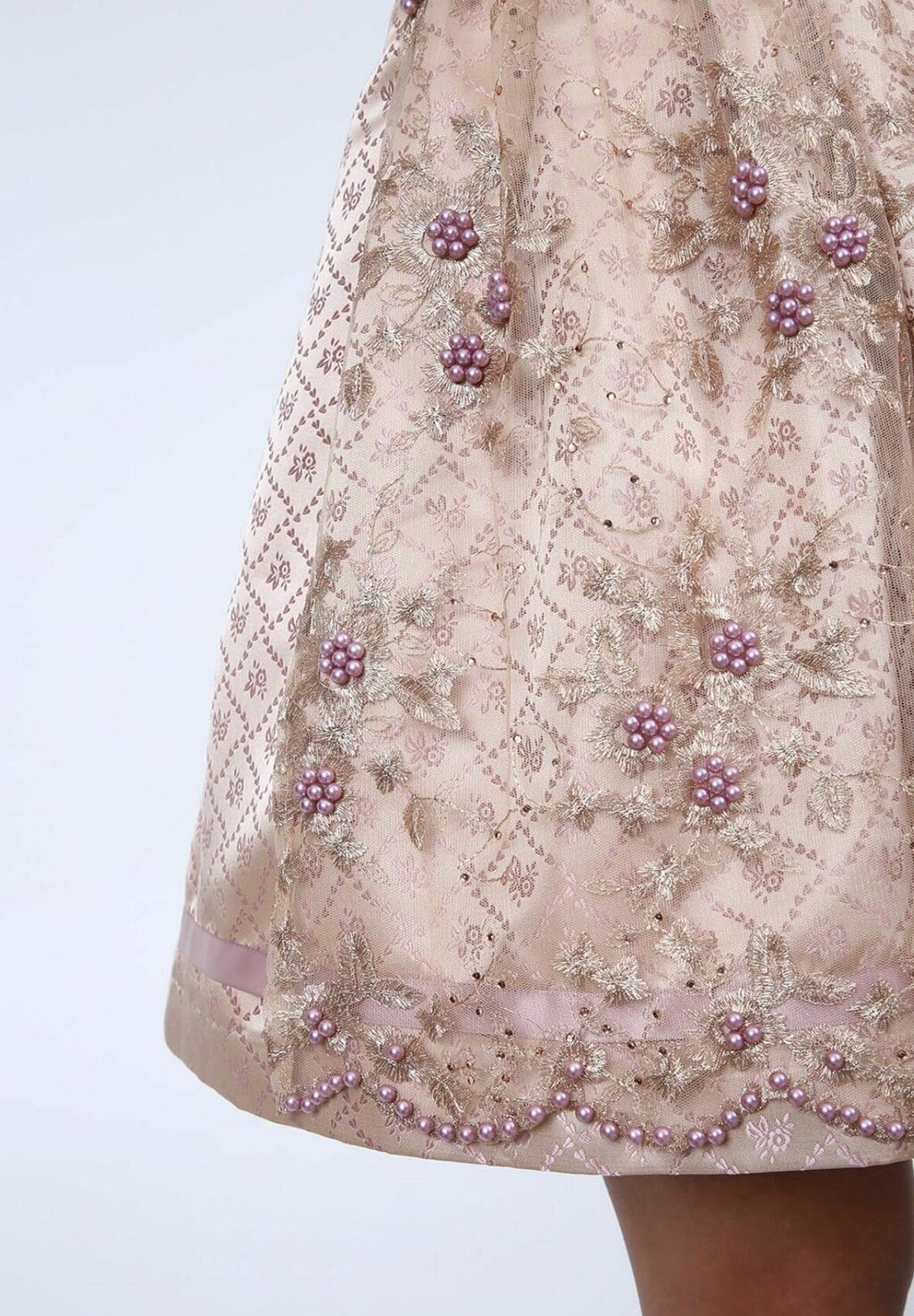 

Широкая юбка в сборку TRACHTEN BEIGE, ROSALIA Krüger Dirndl, бежевый