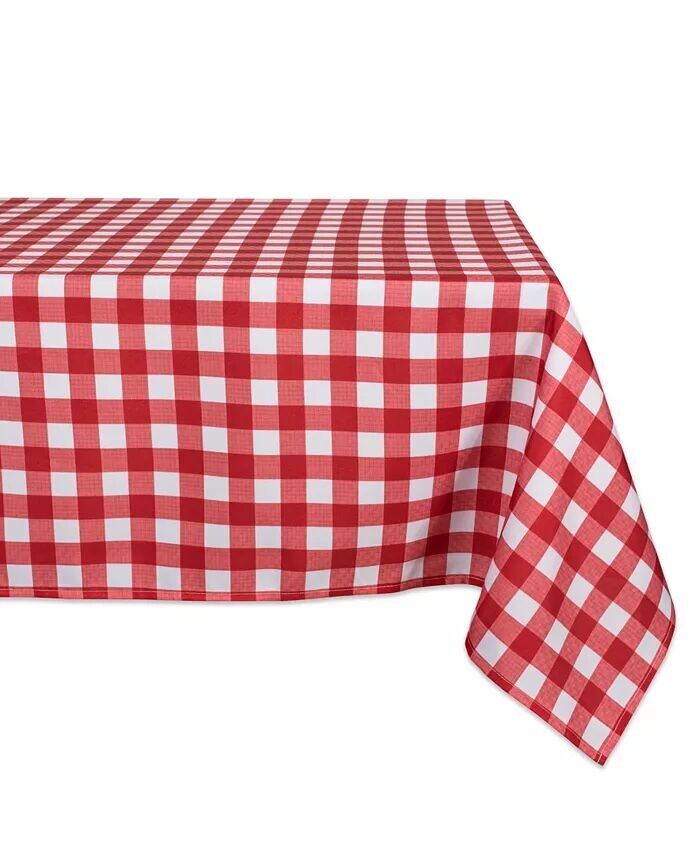 

Клетчатая уличная скатерть на молнии 60 x 84 дюйма Design Imports, красный
