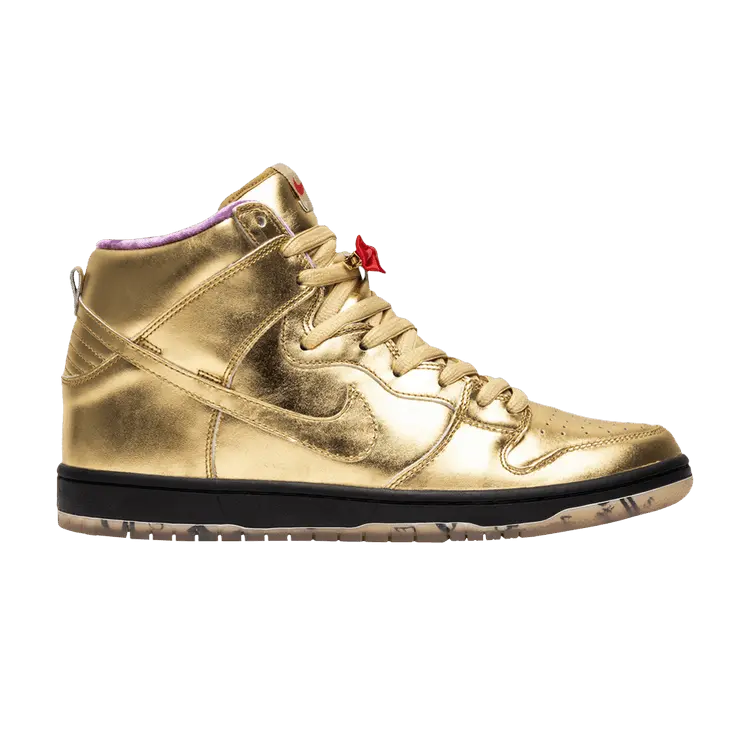 

Кроссовки Nike Humidity x Dunk High SB TrumpetSpecial Box, золотой