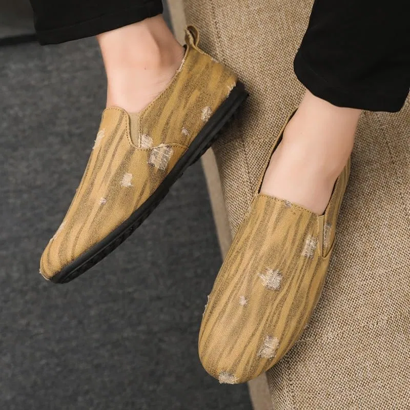 Лоферы мужские TAYGUM Khaki — фото 4
