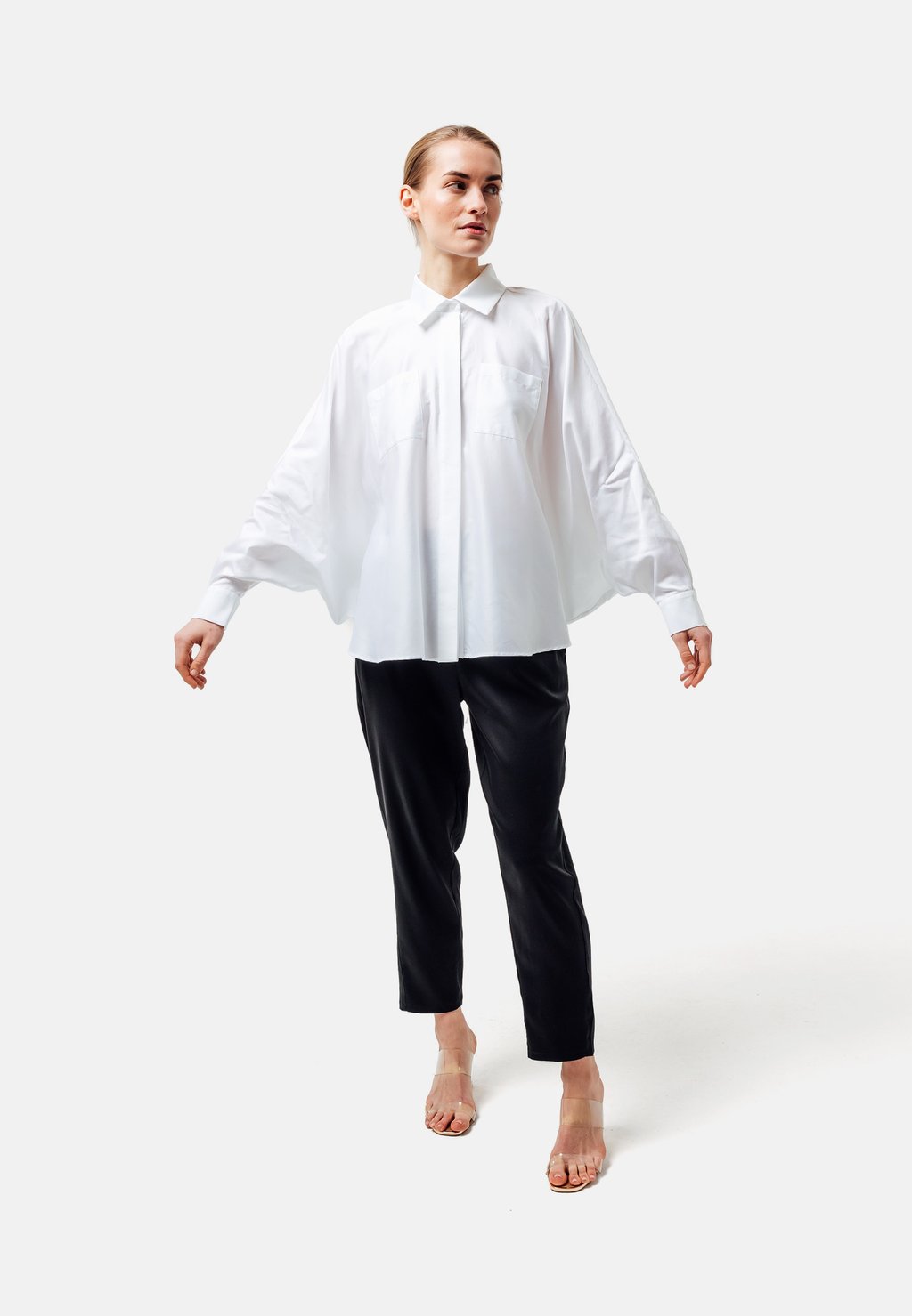 

Блузка на пуговицах OVERSIZE KLARA Helene Galwas, белый