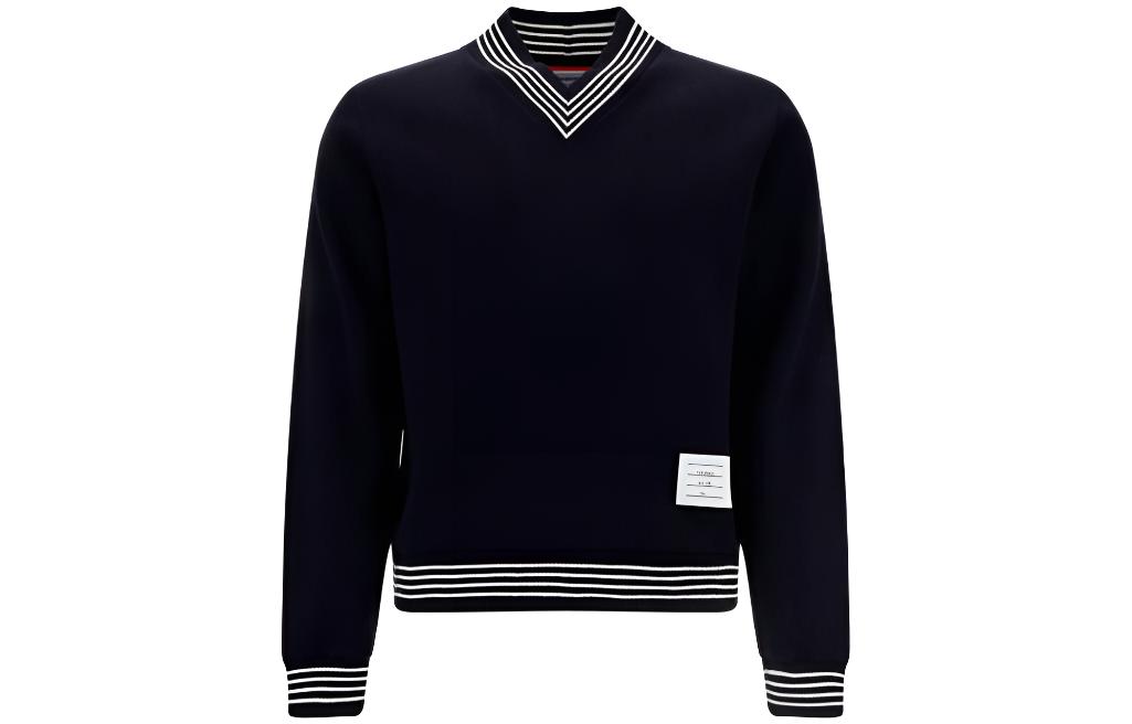 

Свитер мужской морской синий THOM BROWNE