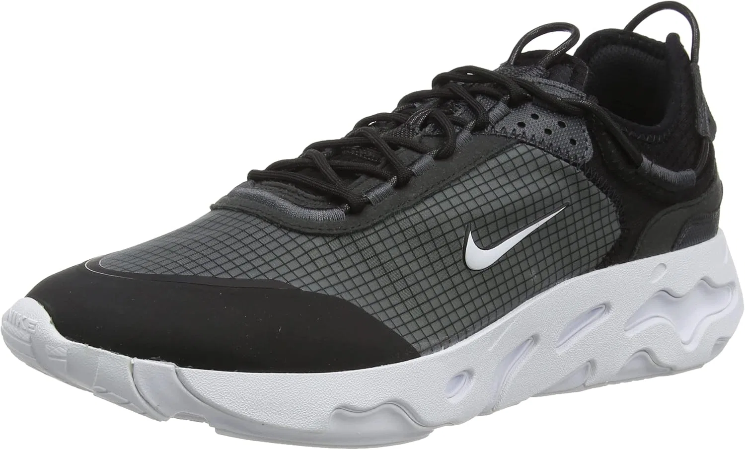 Мужские беговые кроссовки Nike React Live, Black White Dk Smoke Grey