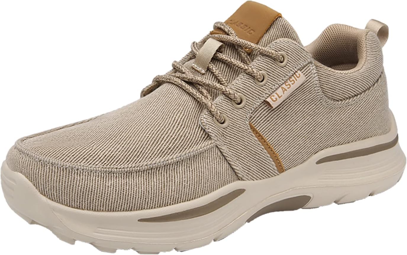 

Мужские повседневные кеды Eliogn на платформе, из холщовой ткани, противоскользящие, модные, для ходьбы, легкие, классические кеды, хаки