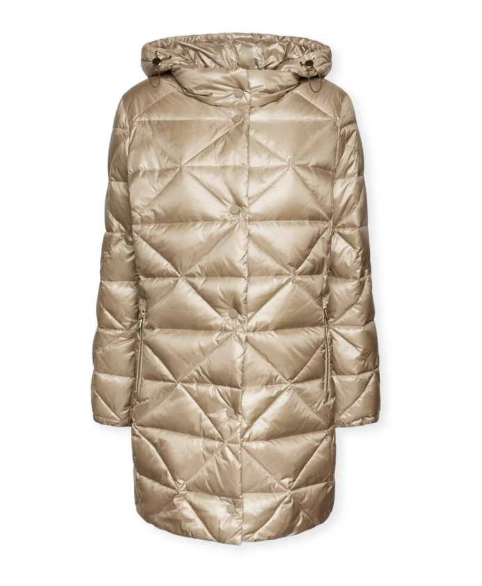 

Стеганая пуховая куртка с капюшоном Elena Mirã², бежевый