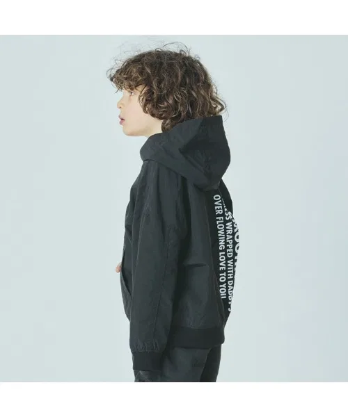 Куртка-парка детская Smoothy Nylon Zip parka из нейлона, хаки — фото 2