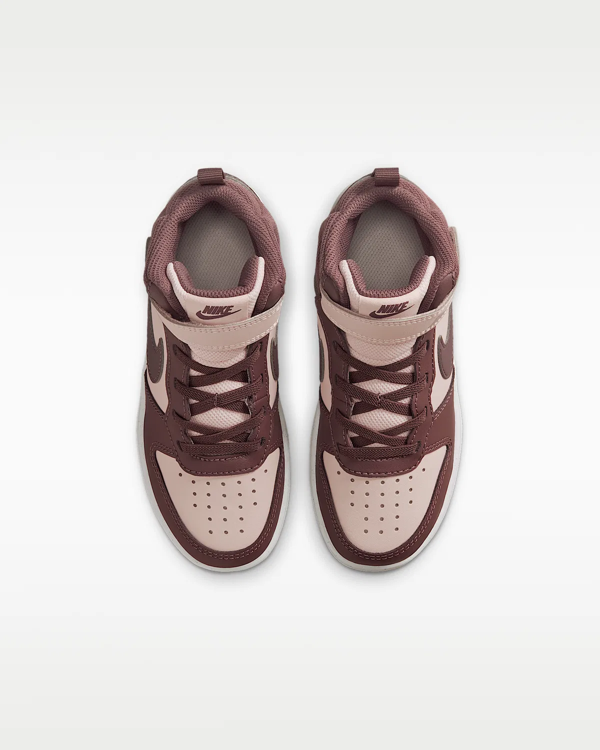 Кроссовки Nike Court Borough Mid 2 для малышей, Silt Red/White/Tattoo — фото 4