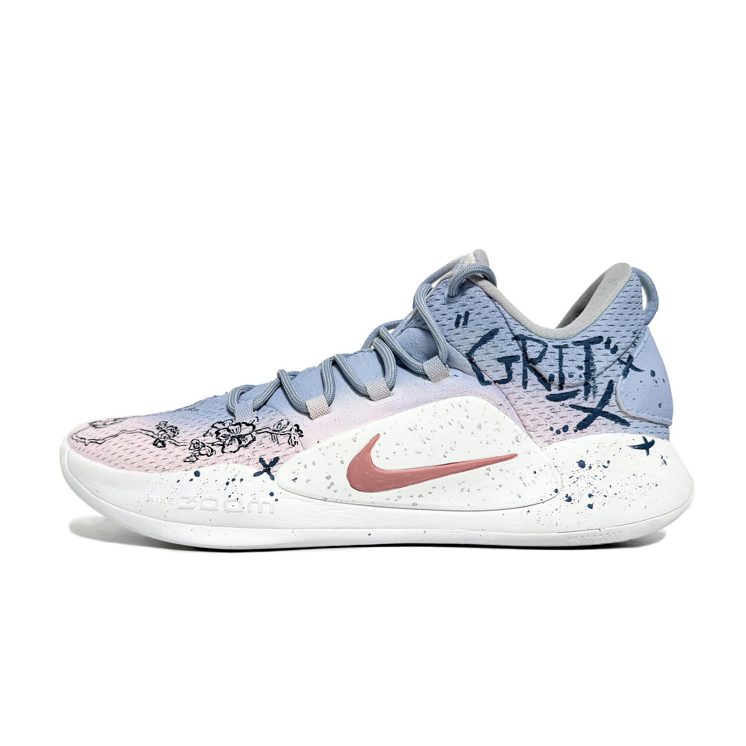 

Баскетбольные кроссовки Hyperdunk X Basketball Shoes Men Low-Top Nike, синий/розовый/(коробка)