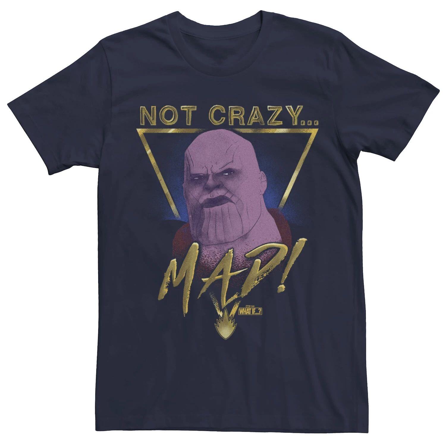 

Мужская футболка Marvel What If.. Mad Titan с портретом Licensed Character