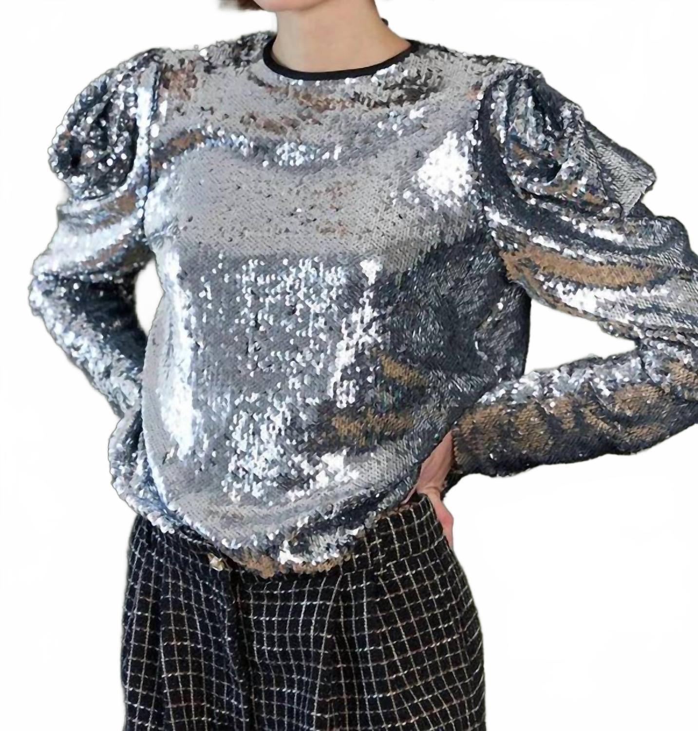 

Топ с длинными рукавами и пайетками в стиле сверкающих звезд STELLA NOVA, Sparkling Star