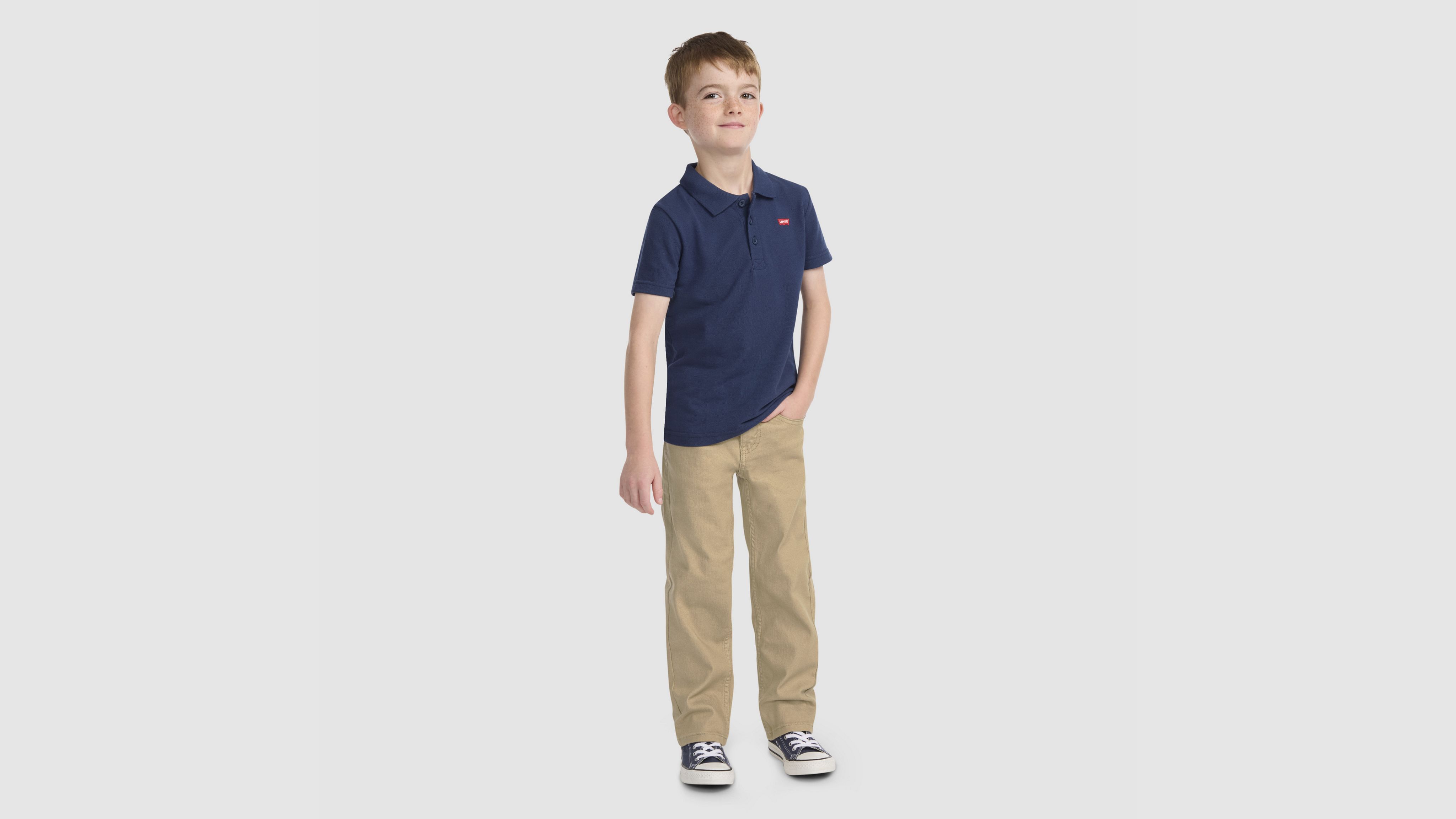 Джинсы 514 Straight Fit Performance для мальчиков 4-6x Levi's, Harvest Gold - Brown — фото 4