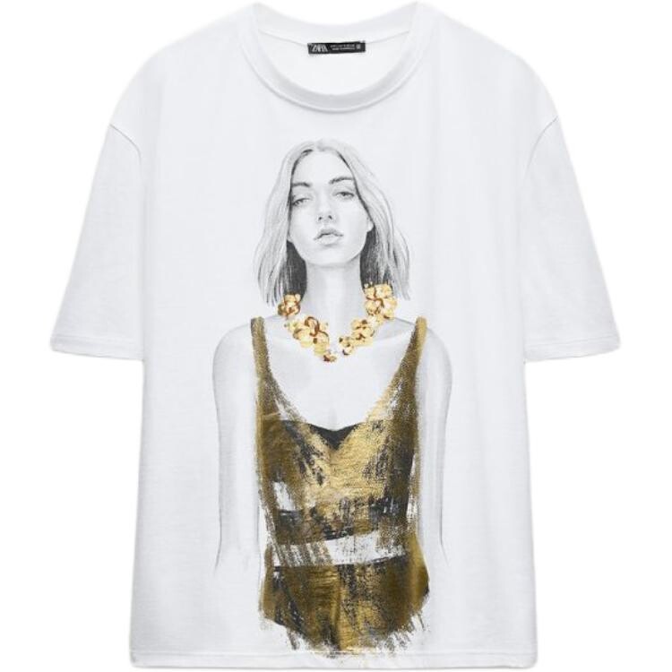 

Футболка женская белая Zara