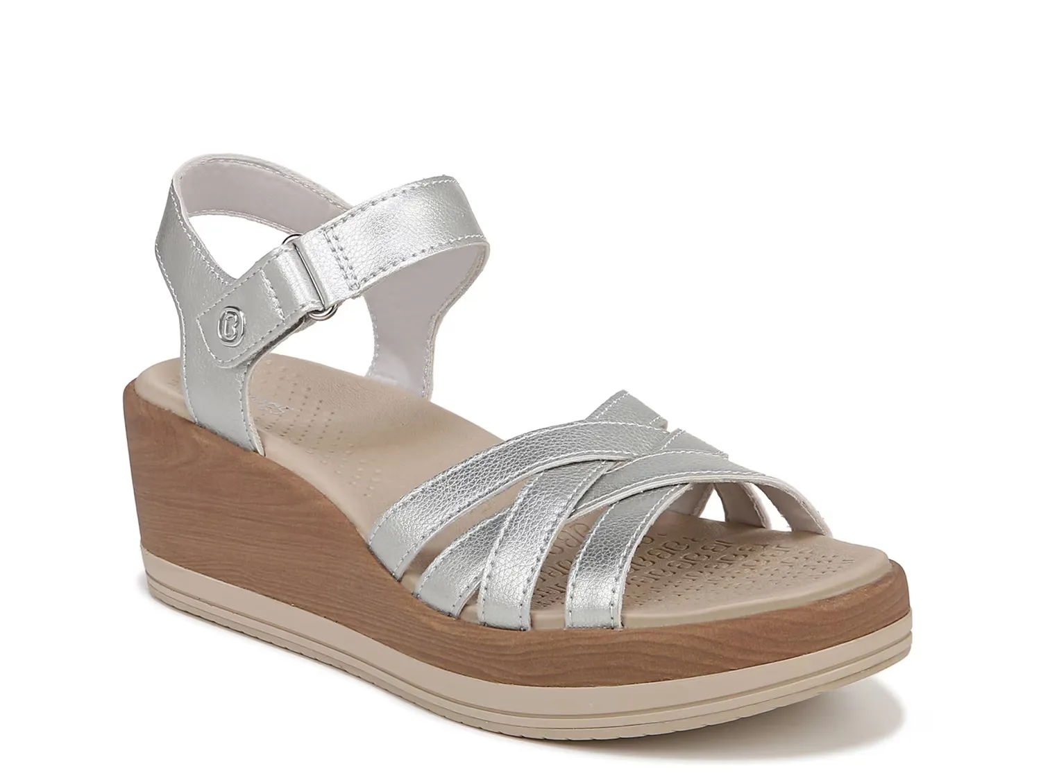 

Сандалии Rhythm Wedge Sandal Bzees, серебряный