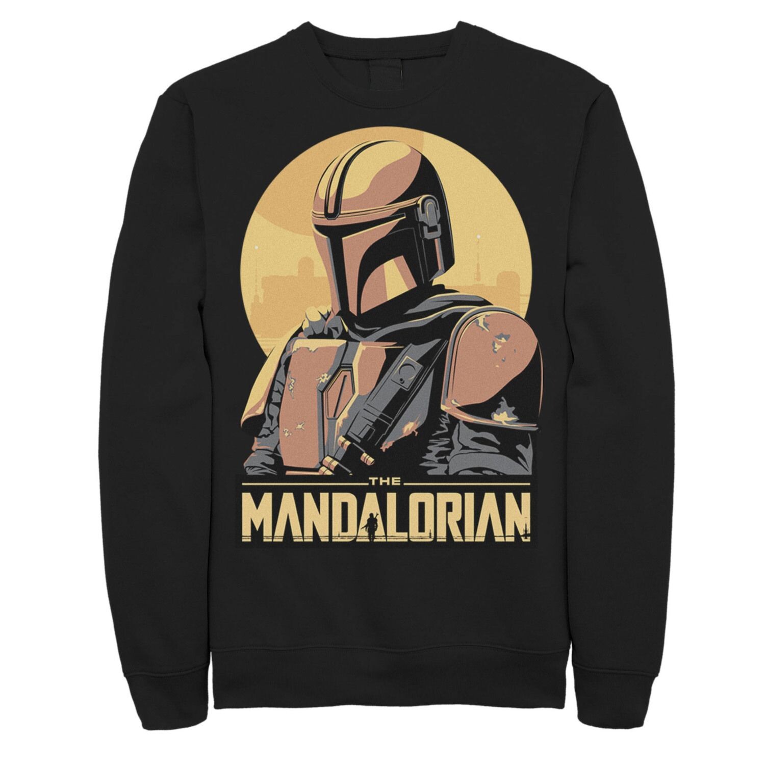 

Мужской свитшот с абстрактным портретом The Mandalorian Star Wars