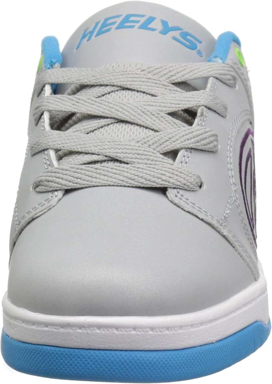 Кроссовки на колесиках Heelys, цвет Grey Reflective/Cyan/Grape — фото 2