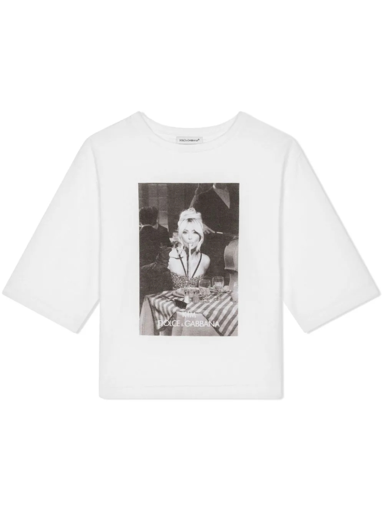 

Dolce & Gabbana Kids футболка с принтом Kim, белый
