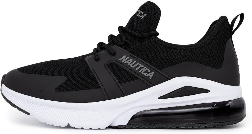 Мужские кроссовки Nautica - беговые с шнуровкой и воздушной амортизацией - легкая и удобная спортивная обувь для повседневной носки и тренировок, черный — фото 2