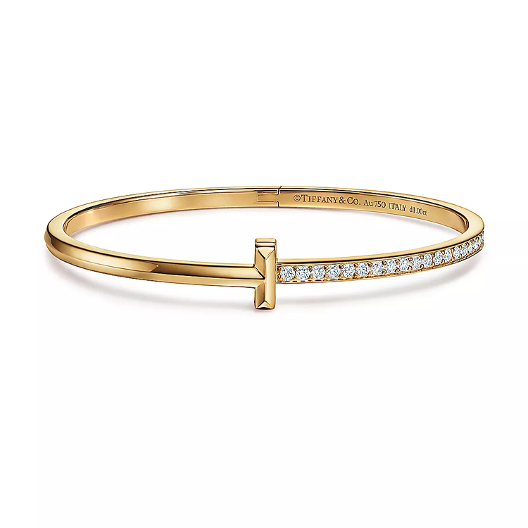 

TIFFANY & CO. Золотой браслет 18K с бриллиантами для женщин
