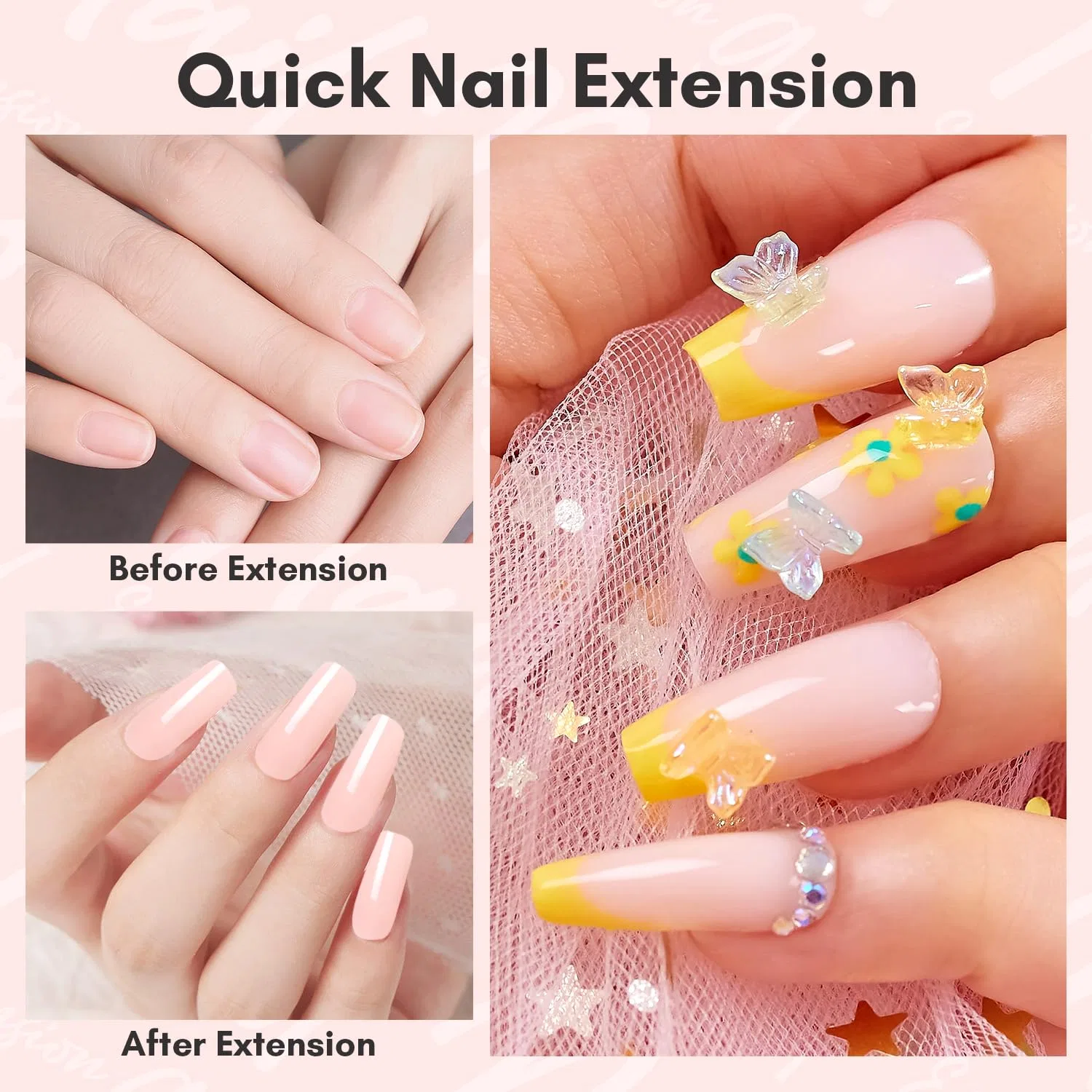 Гель для наращивания ногтей Makartt 3D Nail Art Gel 50 мл Makartt, Peach — фото 3