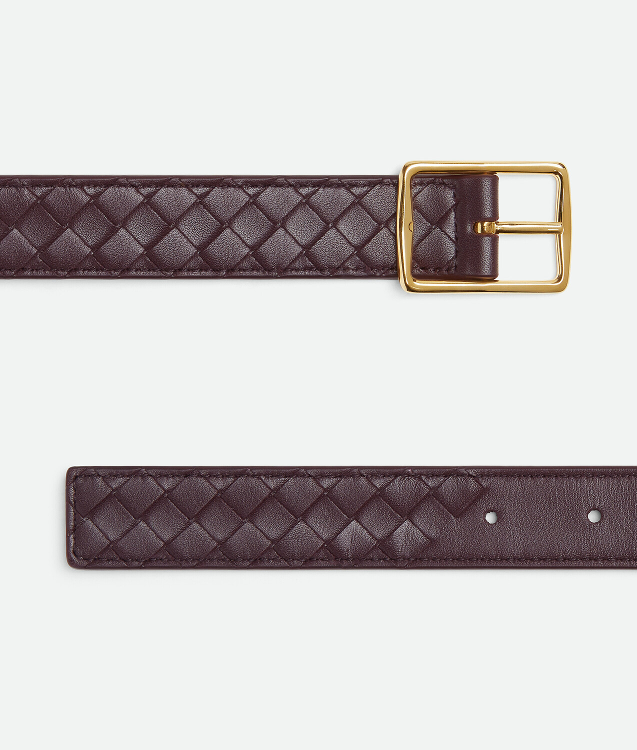 Пояс reverso BOTTEGA VENETA, ноччиола/темный бароло — фото 4