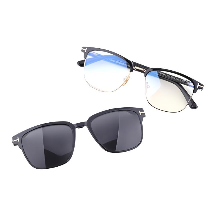 

TF Plate And Metal Прямоугольные Оправы Для Очков Унисекс Черные TOM FORD