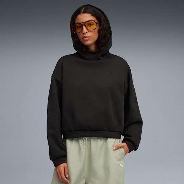 

Женская толстовка с капюшоном оверсайз Puma Wardrobe Essentials, черный