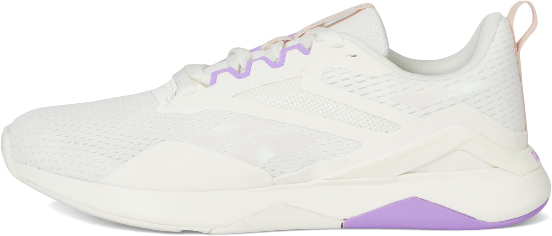 Кроссовки Reebok Nanoflex TR 2, цвет Chalk/Washed Clay/Digital Purplee — фото 4