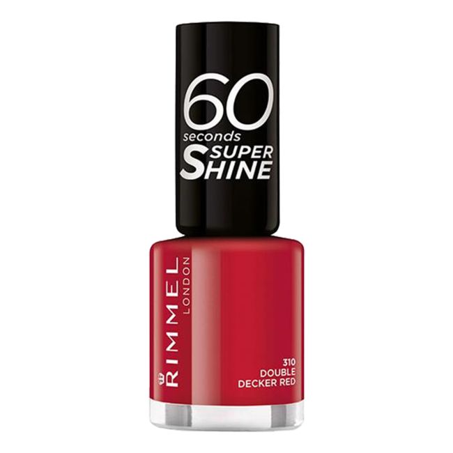 

60 секунд лак для ногтей Rimmel, цвет 310 double decker red, 8 мл