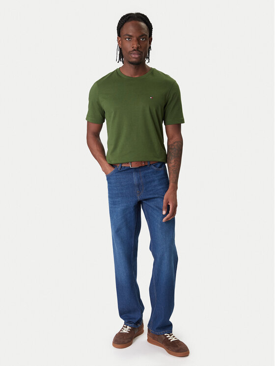 Футболка regular fit Ess Seasonal MW0MW39995 Tommy Hilfiger, зеленый — фото 2