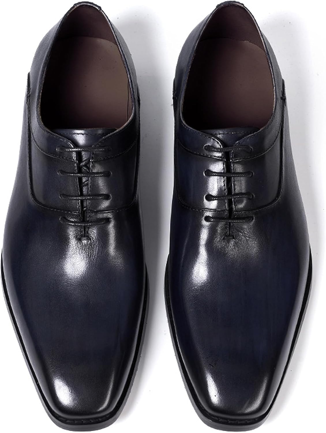 

Мужские современные туфли-оксфорды Santimon с кепкой, классические туфли для делового костюма, модные туфли-дерби из натуральной кожи для выпускного вечера, свадьбы, бизнеса и повседневной носки, а также для смокинга, темно-синий