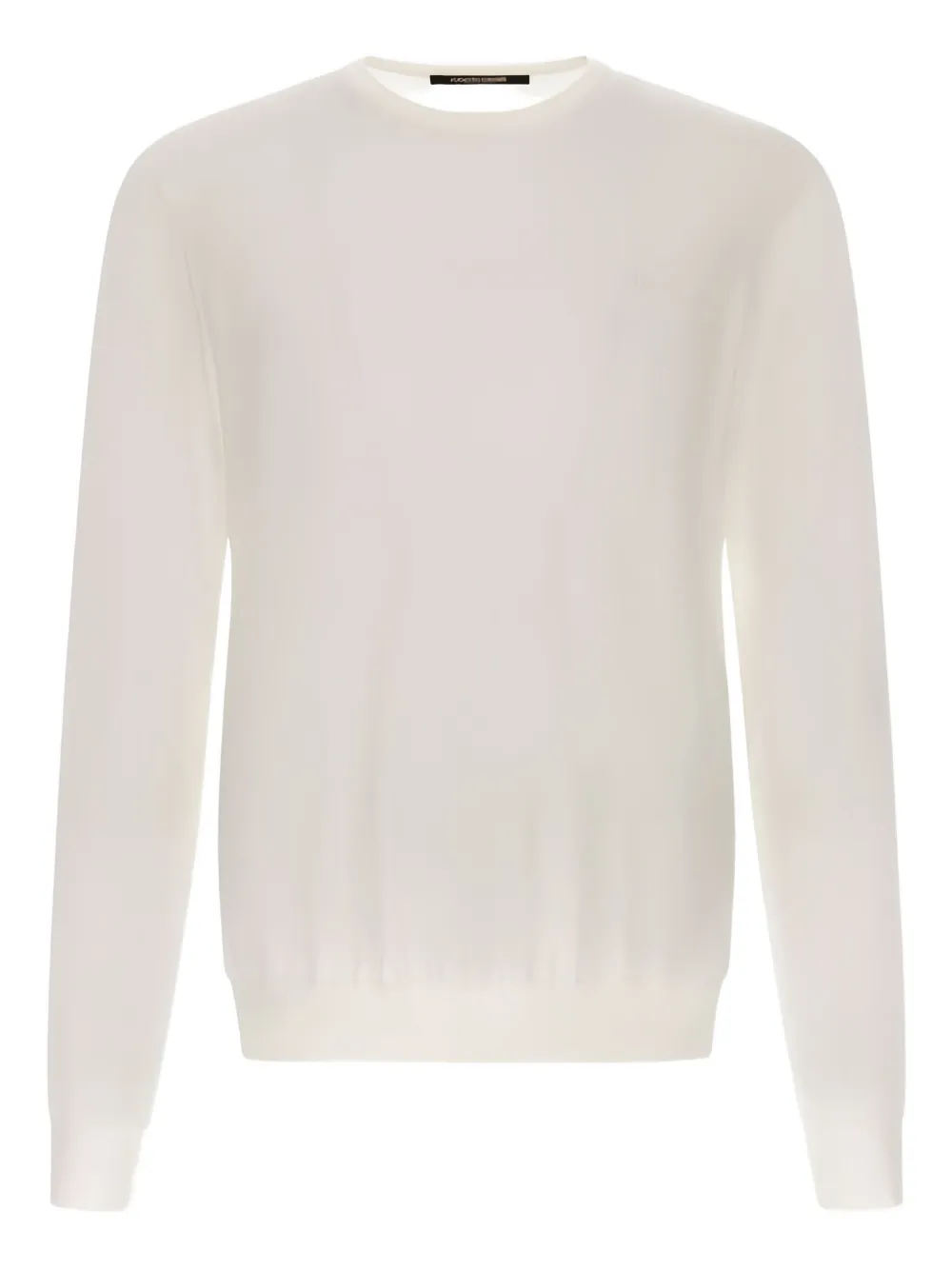 

Шерстяной свитер с вышивкой Roberto Cavalli, белый